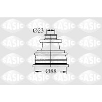 Faltenbalgsatz, Antriebswelle SASIC 4003429 von Sasic