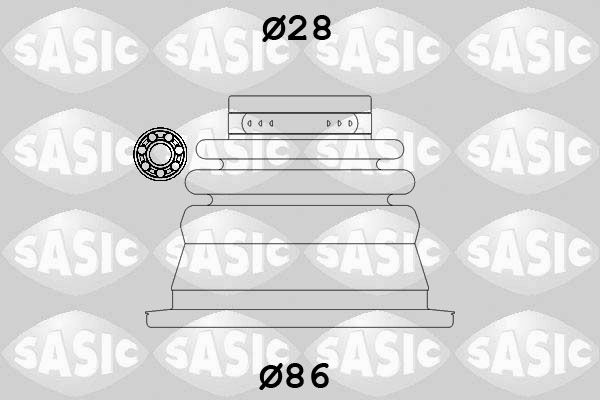 Faltenbalgsatz, Antriebswelle Vorderachse links getriebeseitig Sasic 4003464 Faltenbalgsatz, Antriebswelle Vorderachse links getriebeseitig Sasic 4003464 von Sasic