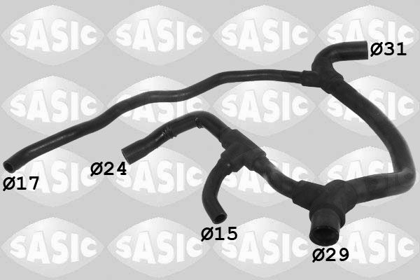 Kühlerschlauch links unten Sasic 3404003 von Sasic