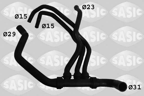 Kühlerschlauch links unten Sasic 3404032 von Sasic