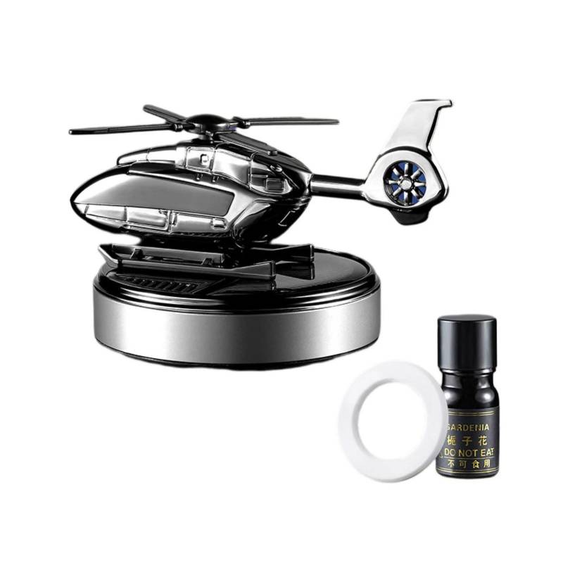 Saterkali Auto Lufterfrischer Solar Rotierend Solide Aromatherapie Hubschrauber Form Auto Duft Diffusor für Auto Lüftung Parfüm Automotive Dekoration F von Saterkali