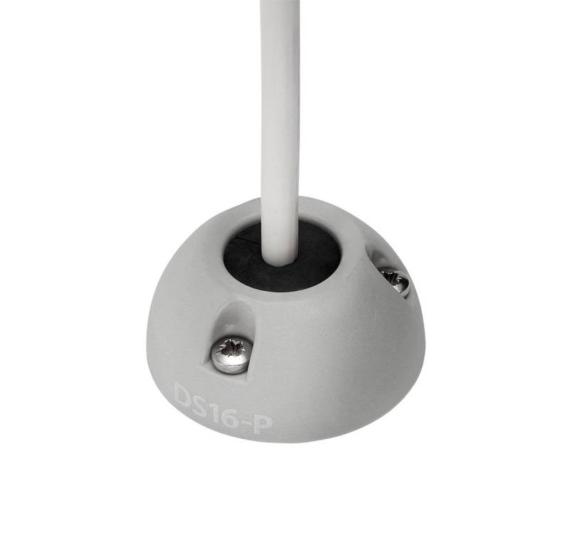 Mini Kabeldurchführung f.Stecker bis 16mm Kunstst. von Lindemann