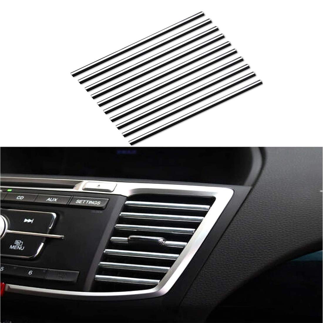 Scelet 10 Stücke Auto Auto Bunte Klimaanlage Luftauslass Dekoration Streifen Autozubehör Scelet 10 Stücke Auto Auto Bunte Klimaanlage Luftauslass Dekoration Streifen Autozubehör von Scelet
