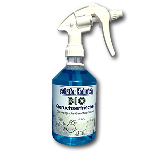 Schäfer Heinrich BIO Geruchserfrischer - Die biologische Alternative | Geruchsneutralisator | Geruchsvernichter | Für Mensch & Tier | 500ml 1000ml Auswahl | Made in Germany (500ml + Sprühkopf) von Schäfer