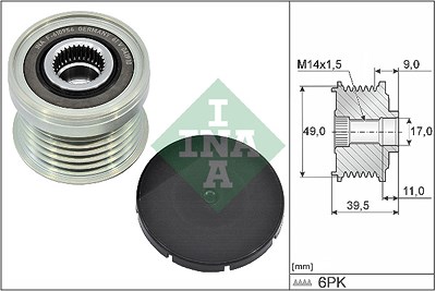 Schaeffler Ina Generatorfreilauf [Hersteller-Nr. 535036110] für Alfa Romeo, BMW, Ferrari, Ford von Schaeffler INA