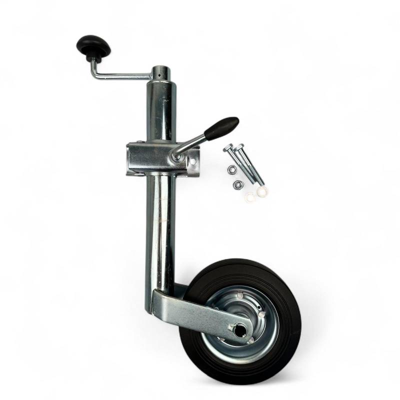 Standard Anhängerstützrad mit Schelle und Befestigungsmaterial von Schepers