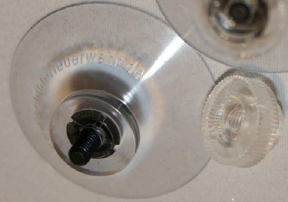 2 Premium Saugnäpfe mit Rändelmutter, 30mm ✓ Temperaturresistent ✓ Befestigung ohne Bohren und Kleben | Transparenter Vakuum-Saugnapf | Große Saughaken für Glas und andere glatte Oberflächen 2 Premium Saugnäpfe mit Rändelmutter, 30mm ✓ Temperaturresistent ✓ Befestigung ohne Bohren und Kleben | Transparenter Vakuum-Saugnapf | Große Saughaken für Glas und andere glatte Oberflächen von Schilderfeuerwehr
