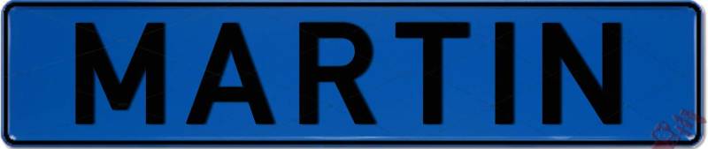 Geprägtes Nummernschild zum Selbstgestalten Witterungsbeständig Individuelles Namensschild, Aluminium-Schild Autoschild mit Namen & Spruch selbst gestalten | Aluschild, Kfz-Kennzeichen-Schilder von Schilderfeuerwehr