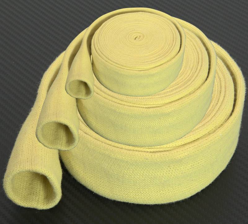1m Hitzeschutzschlauch Kevlar Aramid ID-Ø 50mm flexibel | VIELE GRÖSSEN 7-60mm | Kabelmantel Schnittschutz Schlauch Isolierschlauch Kabelschutz Rohr Schutzschlauch Kälteschutz Abriebschutz| Premium von Schlauchland