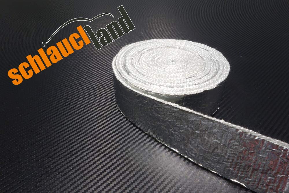 Schlauchland 5m Alu-Fiberglas Hitzeschutzband selbstklebend Breite 50mm Schlauchland 5m Alu-Fiberglas Hitzeschutzband selbstklebend Breite 50mm von Schlauchland