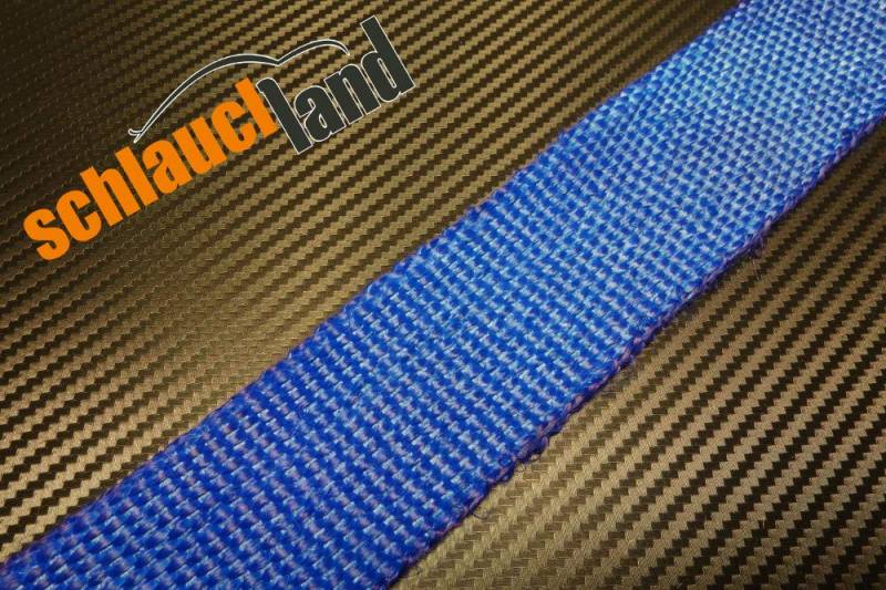 Schlauchland Fiberglas- Hitzeschutzband 10 Meter Farbe blau - Breite 50 mm von Schlauchland