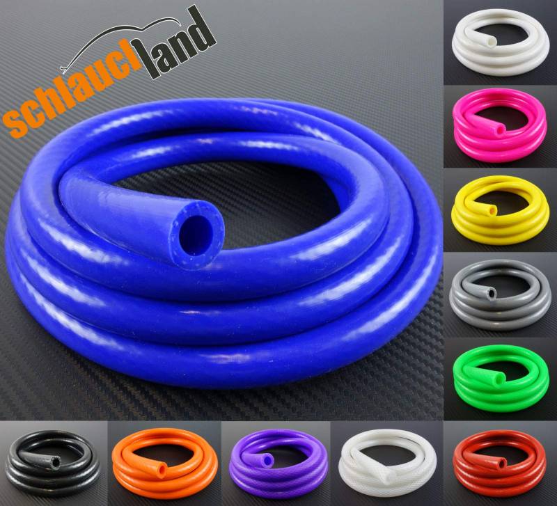 Silikonschlauch Vario Meterware ID 12mm - blau - Unterdruckschlauch Vakuumschlauch Silikonschlauch Kühlwasserschlauch von Schlauchland