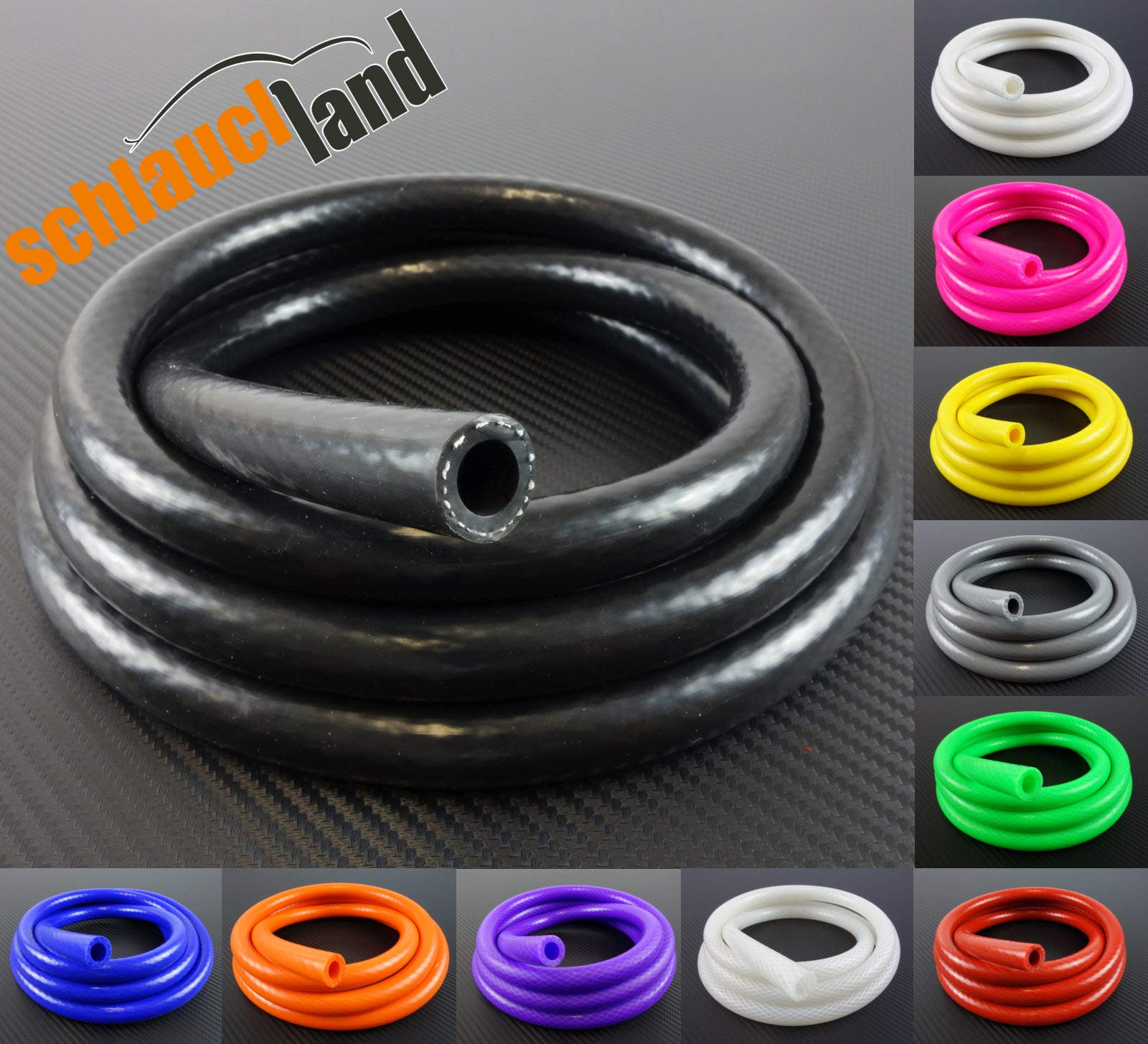 Silikonschlauch Vario Meterware ID 28mm - schwarz - Unterdruckschlauch Vakuumschlauch Silikonschlauch Kühlwasserschlauch Silikonschlauch Vario Meterware ID 28mm - schwarz - Unterdruckschlauch Vakuumschlauch Silikonschlauch Kühlwasserschlauch von Schlauchland