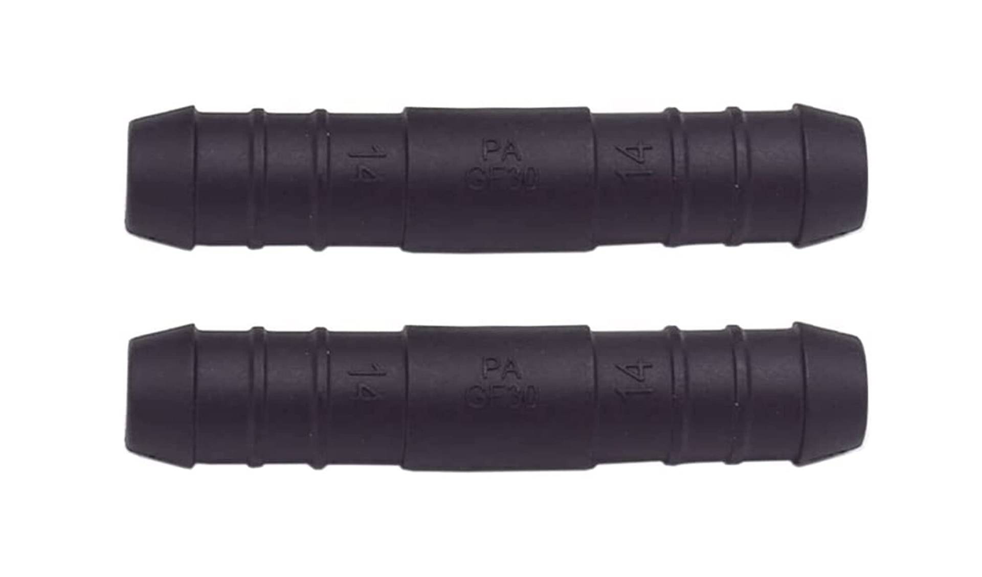 Schlauchverbinder Kunststoff Gerade x2 - Außendurchmesser 14mm - Für Schläuchen von Schlauchverbinder Kunststoff