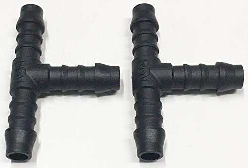 Schlauchverbinder Kunststoff T-Stück x2 - Außendurchmesser 12mm Für Schläuchen von Schlauchverbinder Kunststoff