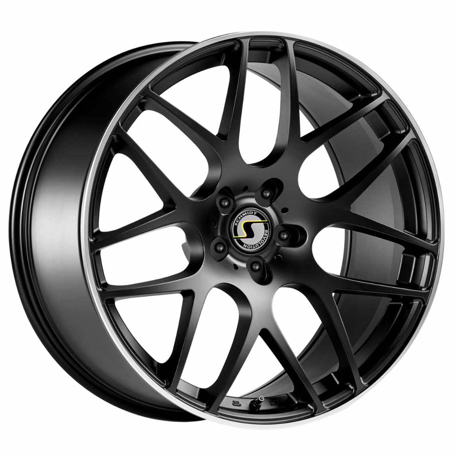 Schmidt Felge Gambit 10.5Jx22 ET38 5x120 SatinBlack Hornpoliert kompatibel mit Land Rover Range Rover Sport Typ LW (inkl. Facelift), Range Rover von Schmidt Revolution