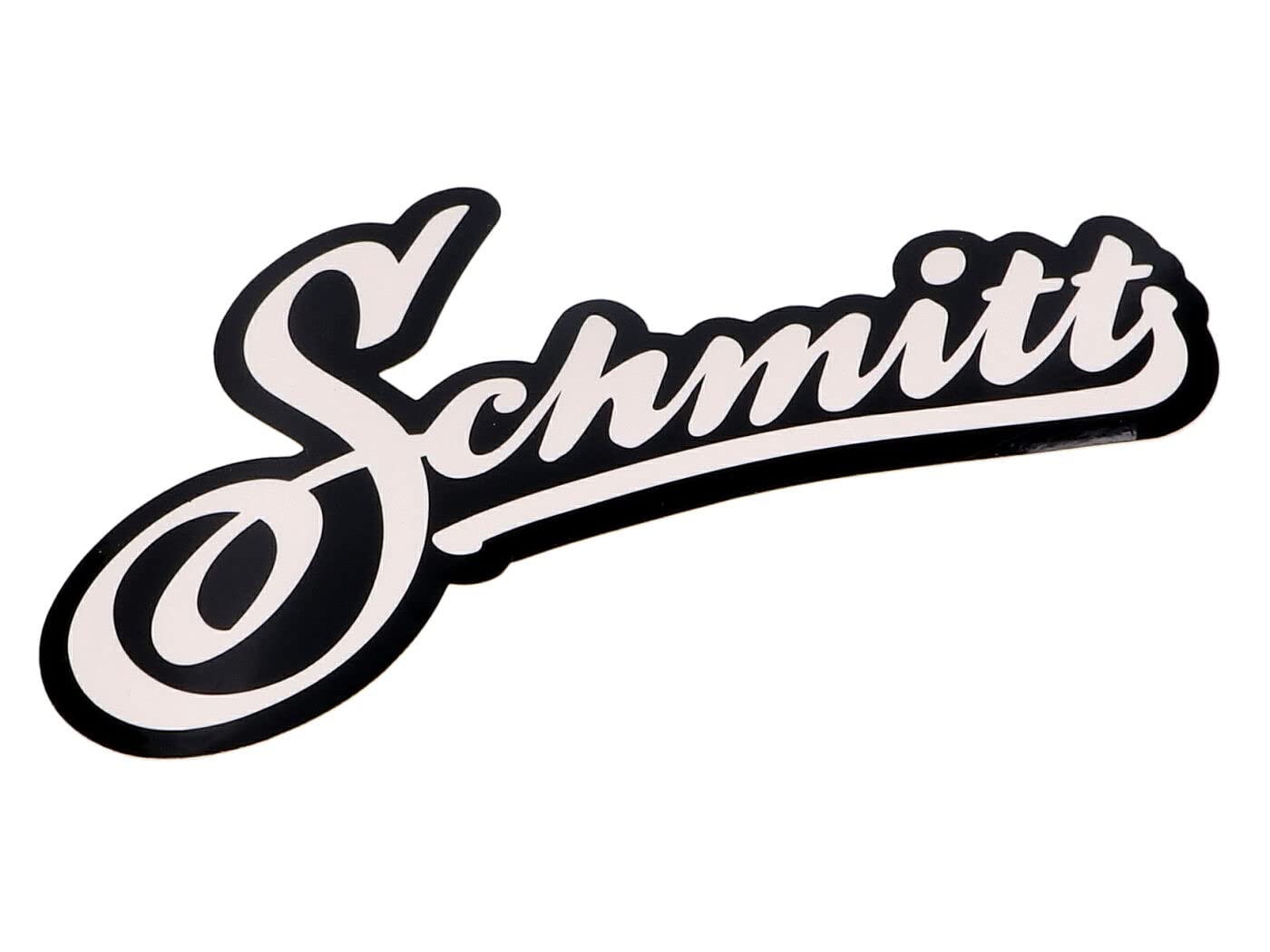 Schmitt Aufkleber -""Schmitt"" Schwarz/Weiß, konturgeschnitten von Schmitt