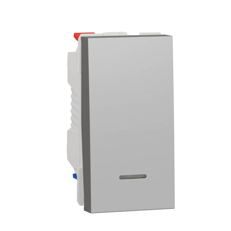 Schneider Electric NU310330S Wechselschalter, 1 Modi, LED, Aluminium von Schneider Electric