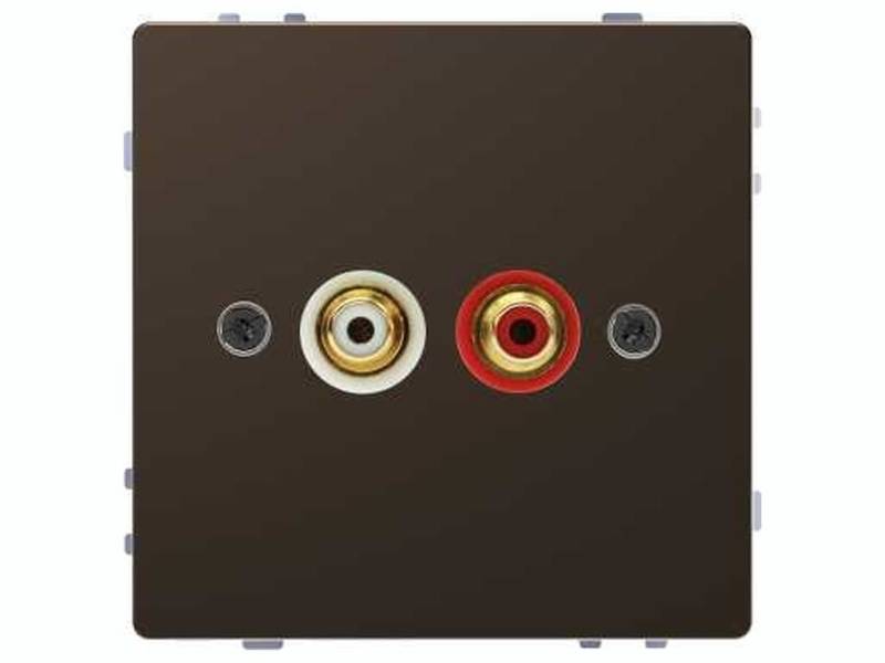 Schneider Electric mtn4350 – 6052 Antennen für die Audio-Anschluss 2 RCA-Palette d-life, mocca von Schneider Electric