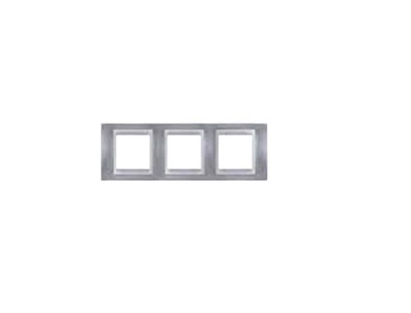 Schneider Electric u66.006.095 Rahmen Top 3 Elements, Titan Opal von Schneider Electric