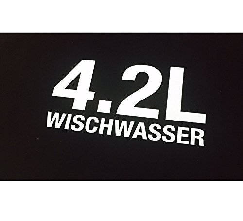 4,2 Liter Wischwasser Weiß Auto Aufkleber Sticker OEM dapper Shocker Tuning JDM von Schönheits Shop