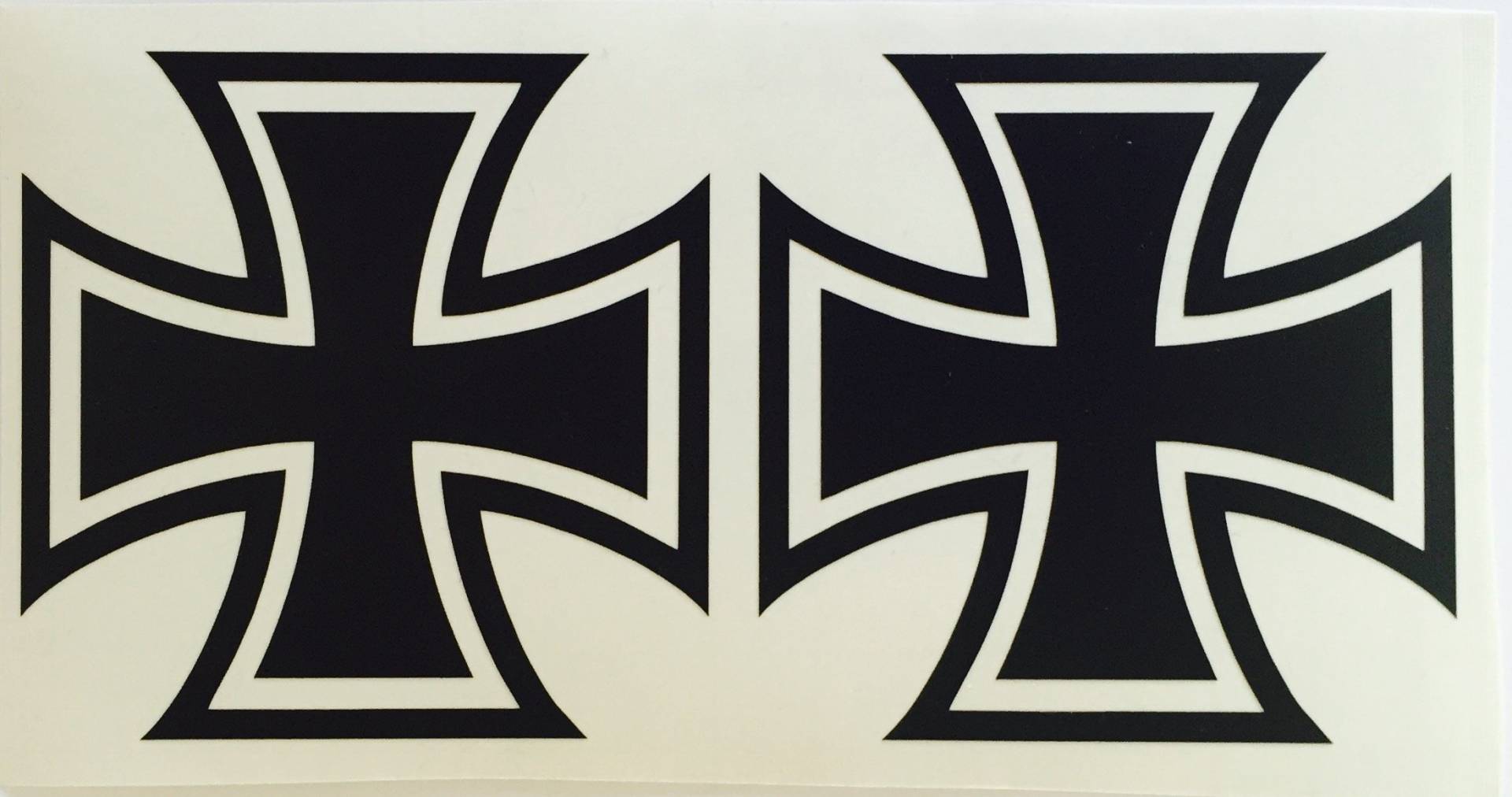 Aufgeklebt 2X Eiserne Kreuz schwarz Iron Cross Sticker Dapper Auto Aufkleber Tuning Oldschool Rat Aufgeklebt 2X Eiserne Kreuz schwarz Iron Cross Sticker Dapper Auto Aufkleber Tuning Oldschool Rat von Schönheits Shop