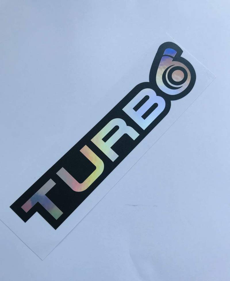 Schönheits Shop Turbo Oilslick Autoaufkleber Flip Flop uv Tuning Sticker Decal Turbolader Illest Aufkleber Shocker von Schönheits Shop