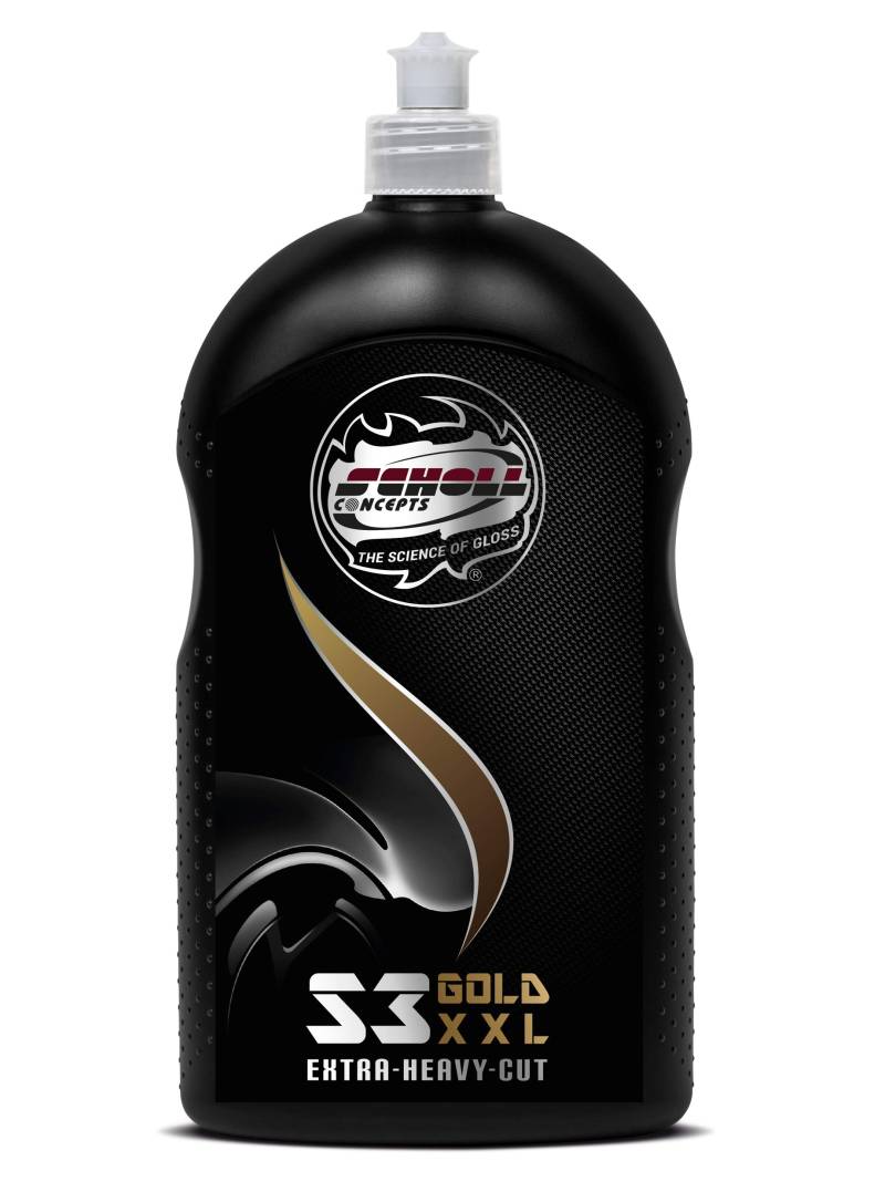 Scholl Concepts S3 Gold XXL Extra-Heavy-Cut | 1kg | Hochleistungs-Schleifpaste | Enorme Abtragsleistung | Brillianter Spiegelglanz | Einfaches Handling von Scholl Concepts
