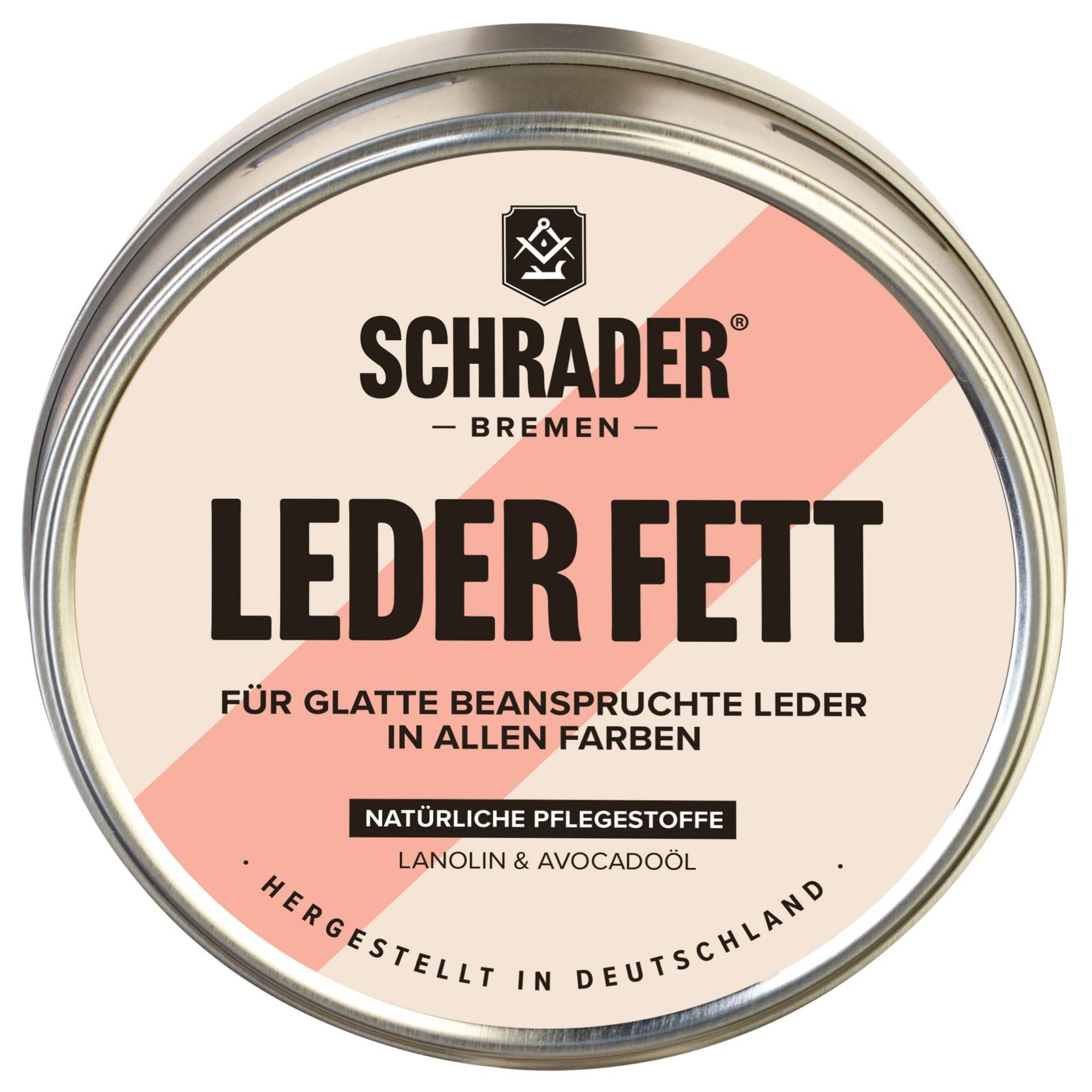 Schrader Lederfett farblos - Lederpflege für Glattleder, Schuhe, Motorradkleidung - Imprägniermittel, schützt und nährt - 200ml - Made in Germany von Schrader Bremen