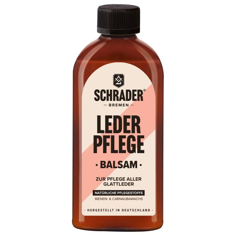 Schrader Lederpflege Balsam - farbneutrales Pflegemittel für glattes Leder - 250ml - Made in Germany von Schrader Bremen