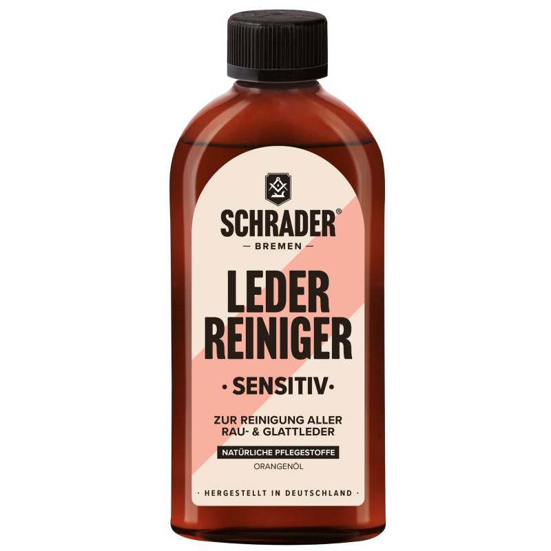 Schrader Leder Reiniger sensitiv - Reinigungsmittel für raues & glattes Leder - 250ml - Made in Germany von Schrader Bremen