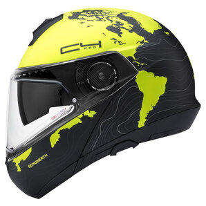 Schuberth C4 Pro Magnitudo Yellow Klapphelm Matt Schwarz Gelb von Schuberth