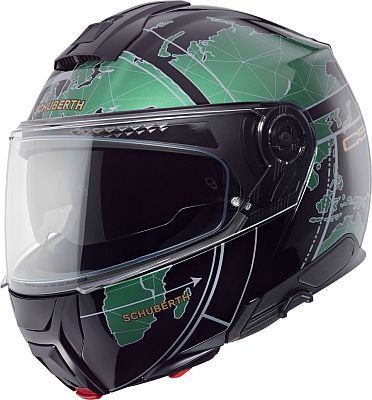 Schuberth C5 Globe, Klapphelm - Schwarz/Grün - XL (60/61) von Schuberth