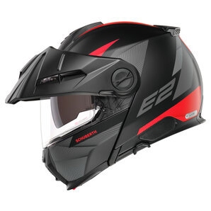 Schuberth E2 Defender Red Klapphelm Matt Schwarz Rot Anthrazit von Schuberth