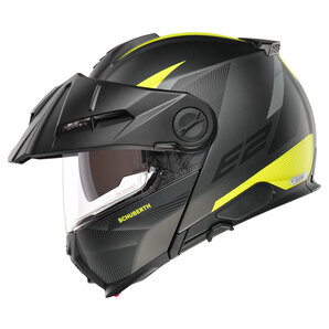 Schuberth E2 Defender Yellow Klapphelm Matt Schwarz Gelb Anthrazit von Schuberth