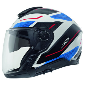 Schuberth J2 Sigma Jethelm Weiss Blau Rot von Schuberth