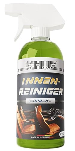 Schulz AutoInnenReiniger 500 ml – Vielseitiger Reiniger fürs Auto mit Apfelduft : Effektive Polsterreinigung und Frische von Schulz