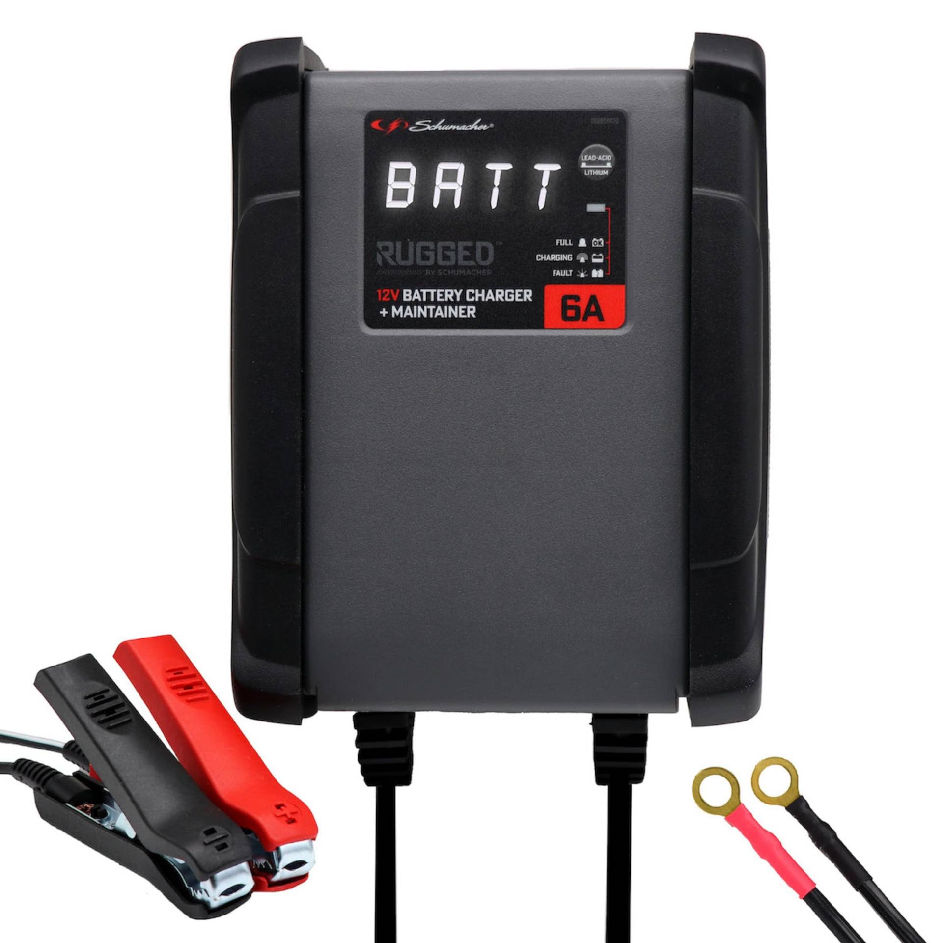 Schumacher Rugged SPX 459 Intelligentes automatisches Lade- und Erhaltungsgerät 12V, 6A - für PKW, Boote, Traktoren - Stoßschutz - Mikroprozessorsteuerung Schumacher Rugged SPX 459 Intelligentes automatisches Lade- und Erhaltungsgerät 12V, 6A - für PKW, Boote, Traktoren - Stoßschutz - Mikroprozessorsteuerung von Schumacher Electric