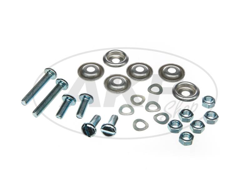 Befestigungsset für Trittbrett KR50 - ALU - Original mit Hütchen - von Schwalbe