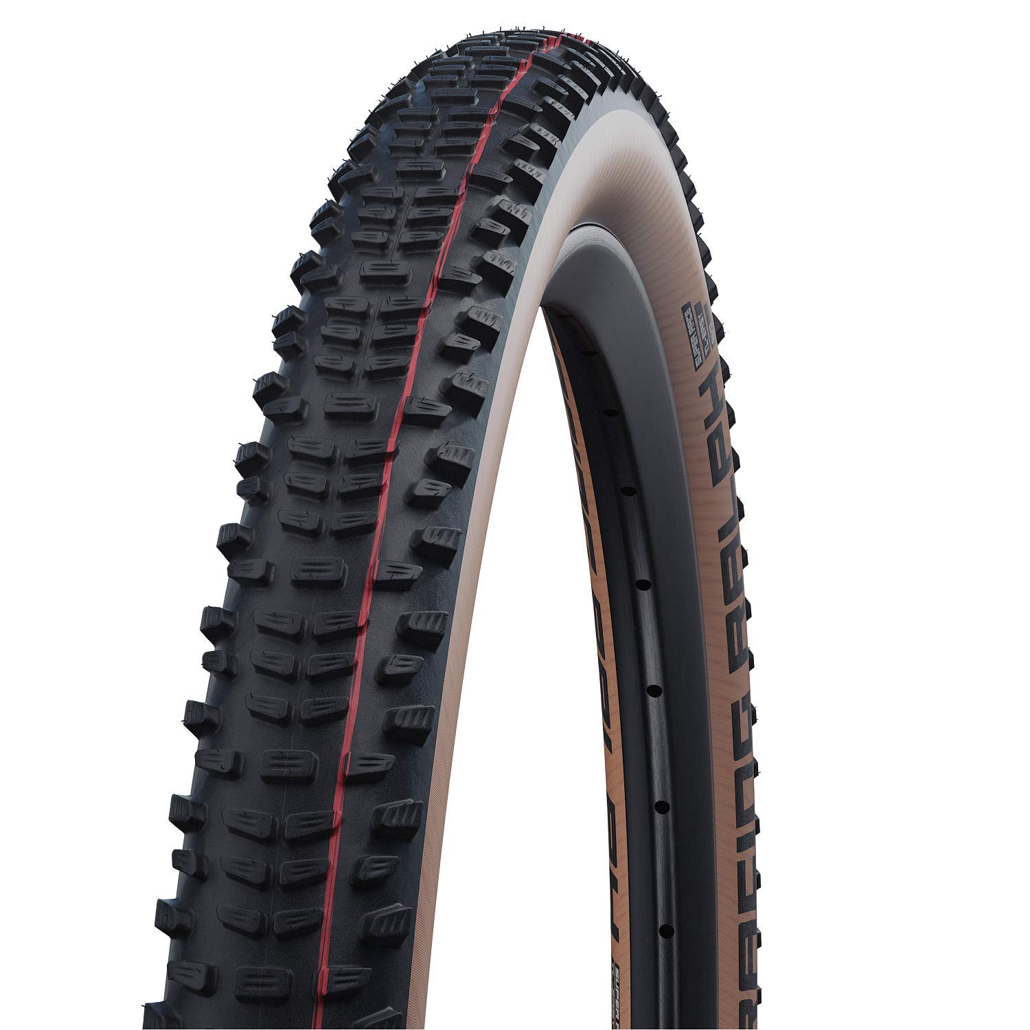 Schwalbe Unisex – Erwachsene Faltreifen RacingRalph HS490 SR, schwarz/transparent, 60-622 (29" x 2.35) von Schwalbe