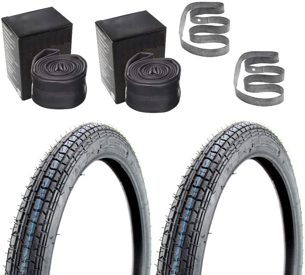 2x Reifen Felgenband Schlauch Set Kenda K251A 2,25 x 19 Zoll für Simson SR2 SR 2 E von Scooter-ProSports