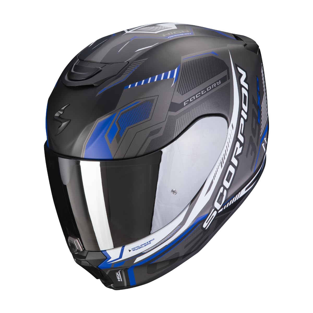 EXO 391 HAUT XL NERO OPACO-ARGENTO-BLU EXO 391 HAUT XL NERO OPACO-ARGENTO-BLU von Scorpion