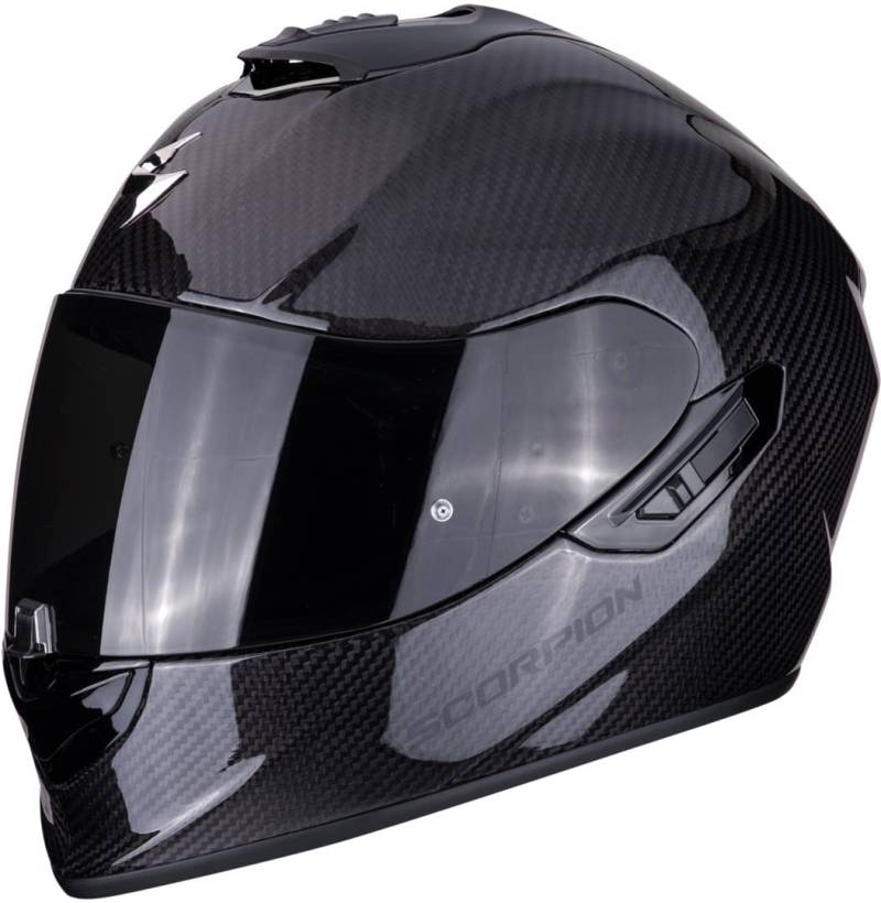 Scorpion EXO 1400 AIR Carbon Solid Motorcycle Helmet, Black, Size XXL von Scorpion