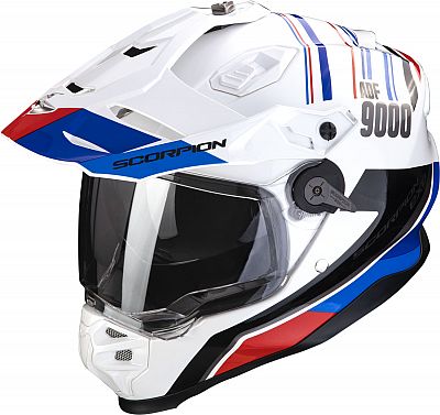 Scorpion ADF-9000 Air Desert, Endurohelm - Weiß/Blau/Rot - XL von Scorpion