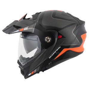 Scorpion ADX-2 Camino Endurohelm Matt Schwarz Silber Orange von Scorpion