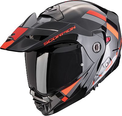 Scorpion ADX-2 Galane, Klapphelm - Silber/Schwarz/Rot - S von Scorpion