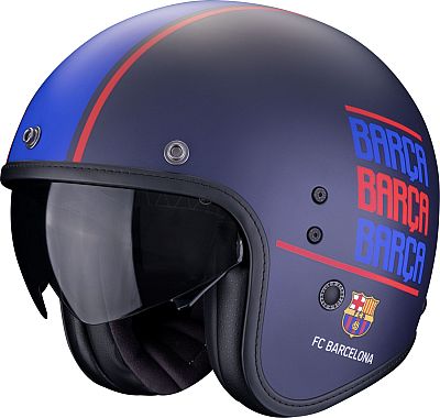 Scorpion Belfast Evo FC Barcelona, Jethelm - Matt Dunkelblau/Rot/Blau - L Scorpion Belfast Evo FC Barcelona, Jethelm - Matt Dunkelblau/Rot/Blau - L von Scorpion