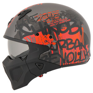 Scorpion Covert-X Wall Jethelm Matt Silber Rot von Scorpion