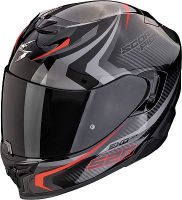 Scorpion EXO-520 Evo Air Terra, Integralhelm - Schwarz/Silber/Rot - S von Scorpion