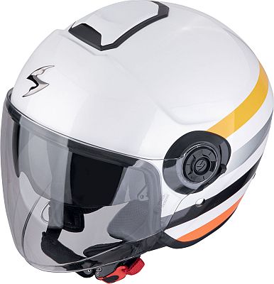 Scorpion EXO-City II Bee, Jethelm - Weiß/Gelb/Orange/Schwarz - XL von Scorpion